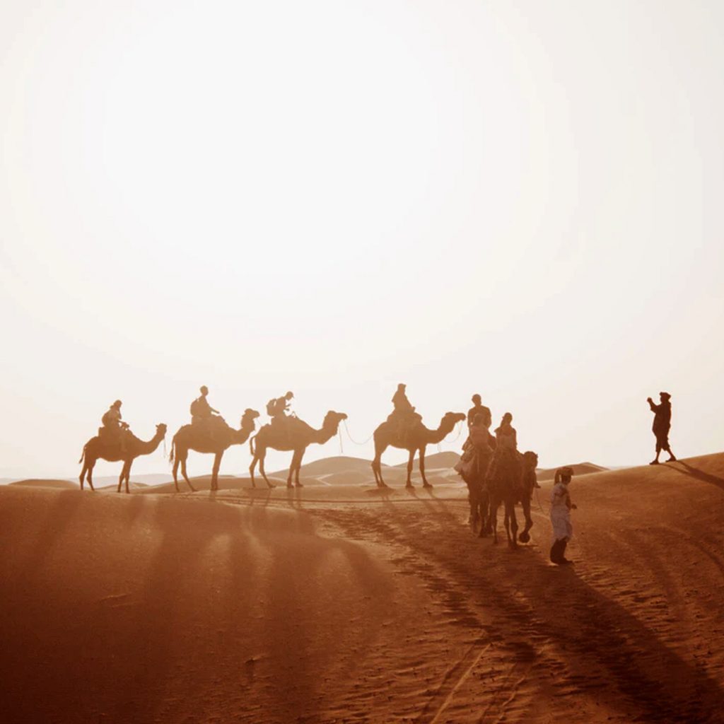 砂漠の旅: メルズーガ, モロッコ