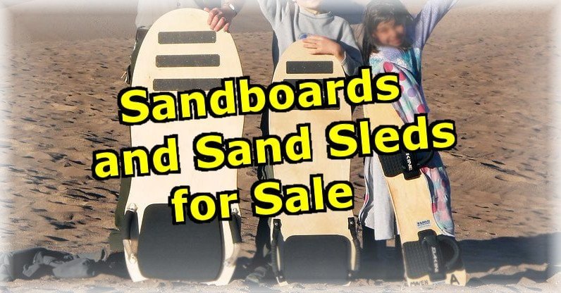 Sandbrædder og sandslæder til salg