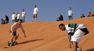 Banglenčių sportas smėlio kopose