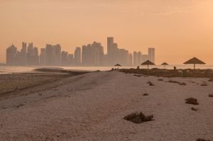 Qatar - Sandboarding a Doha