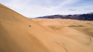 Sandboarding in Colorado: Great Sand Dunes 