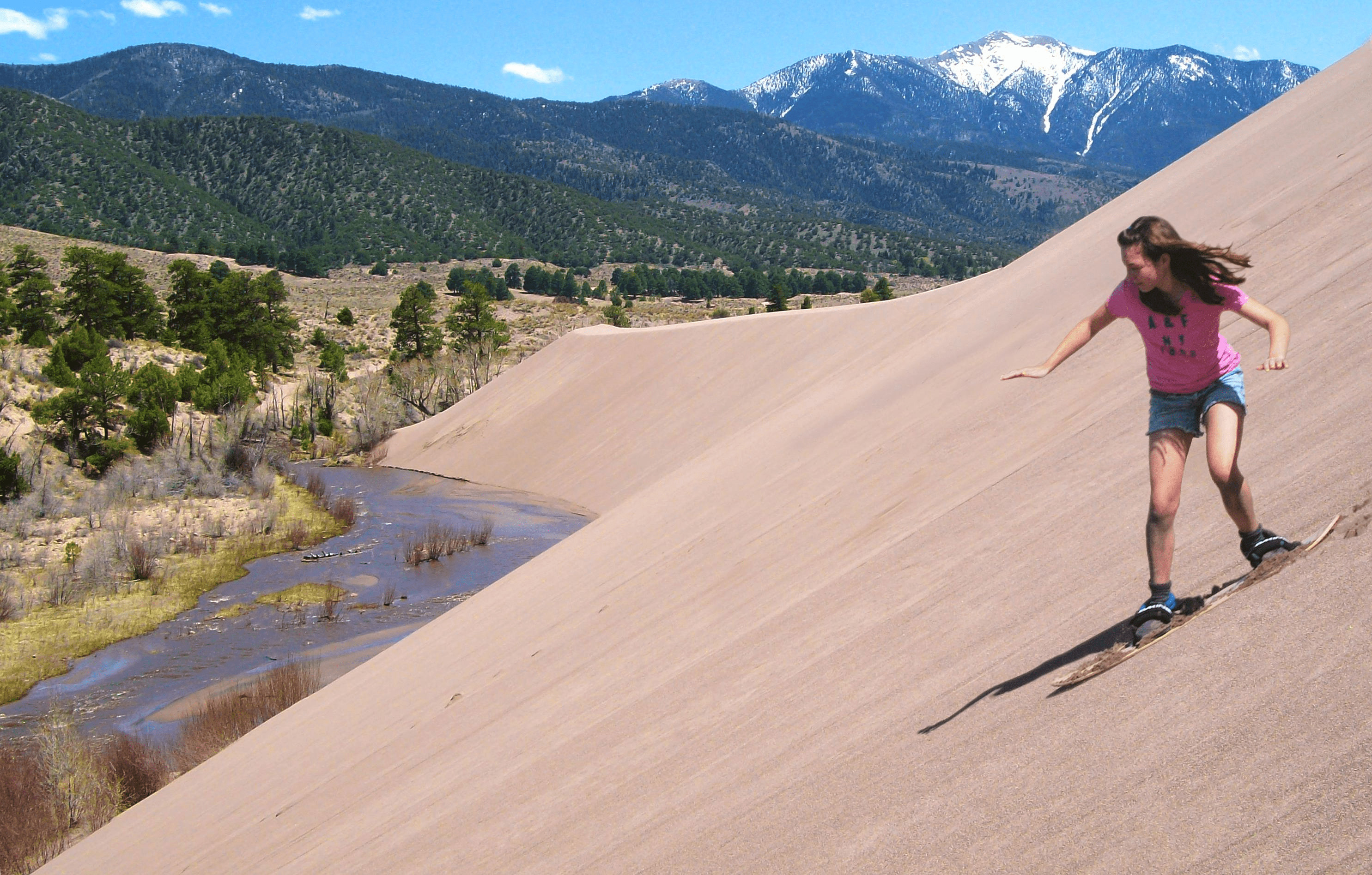 Sandboarding en Colorado: Arroyo Médano / Dunas de arena de Castle Creek