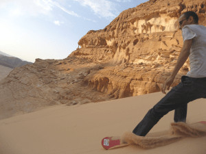 Sandboarding in Egypt: Dahab