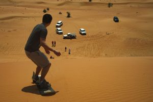 Sandboarding in the UAE: Dubai Desert