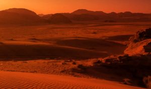 Wadi Rum sand dunes near Aqaba Jordan