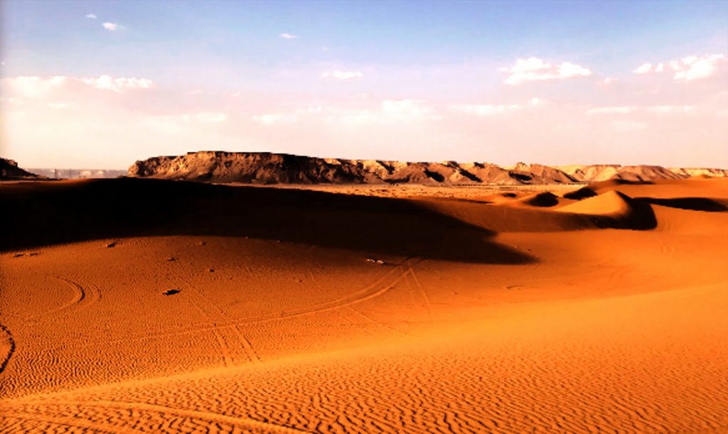 리야드 근처 붉은 모래 언덕, 사우디 아라비아