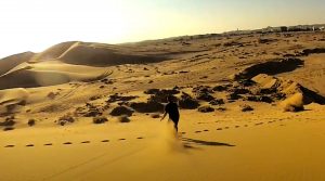 Sandboarding at Saudi Sands