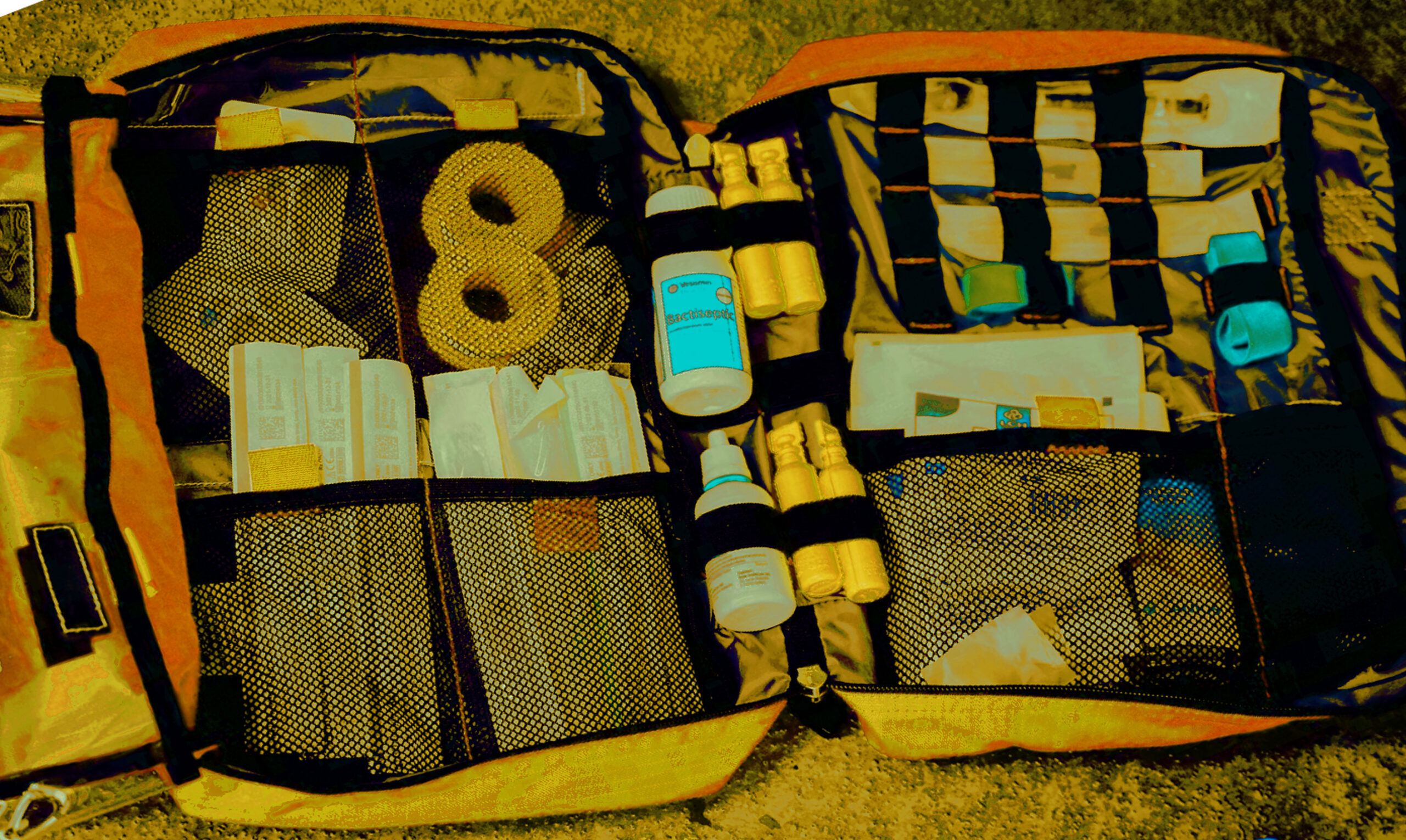 Desert hiking first aid kit