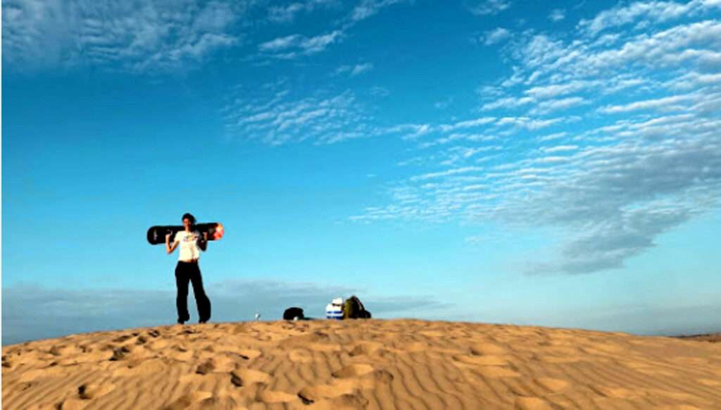 Sandboarding at Dunas Los Cuervitos, Mexicali, Baja California 
