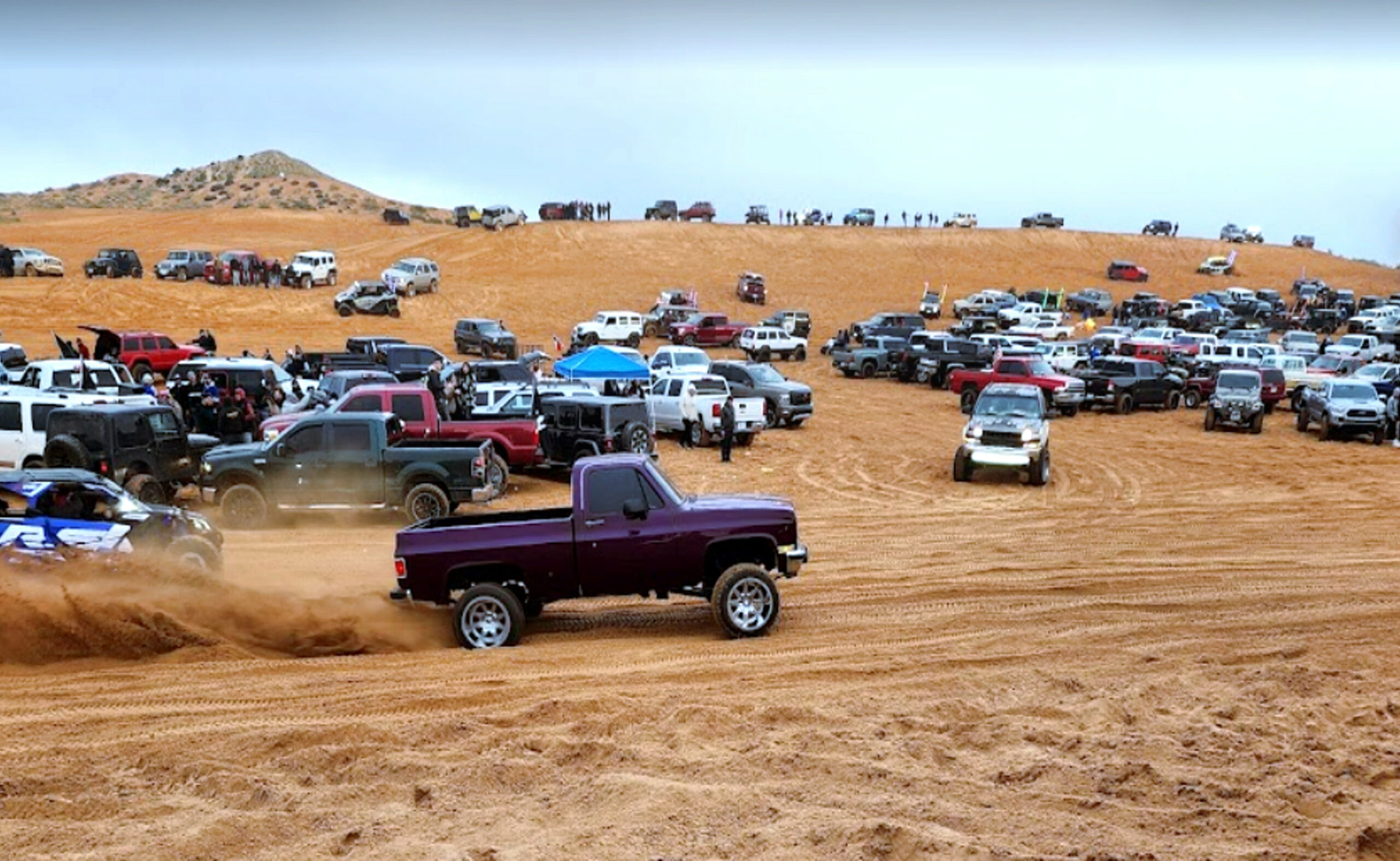 ATV-kjøring på Red Sands, El Paso, Texas