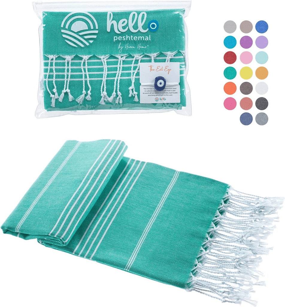 Hello Peshtemal Turkish Beach Towel