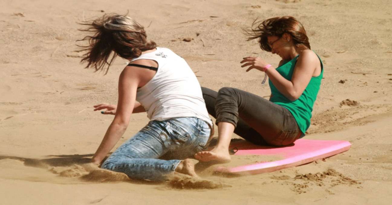 Sand Sledding Season kicks off in Los Angeles