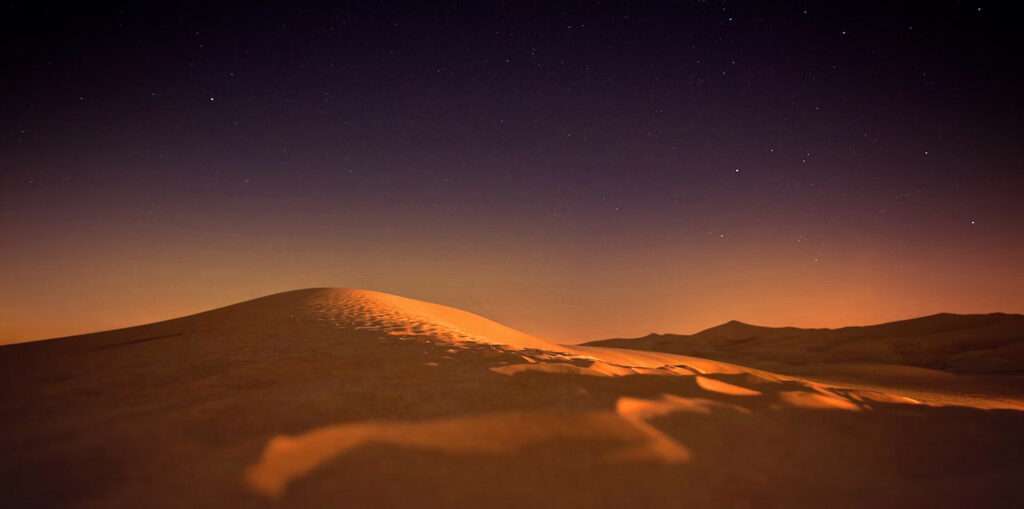 Sand dunes and stars