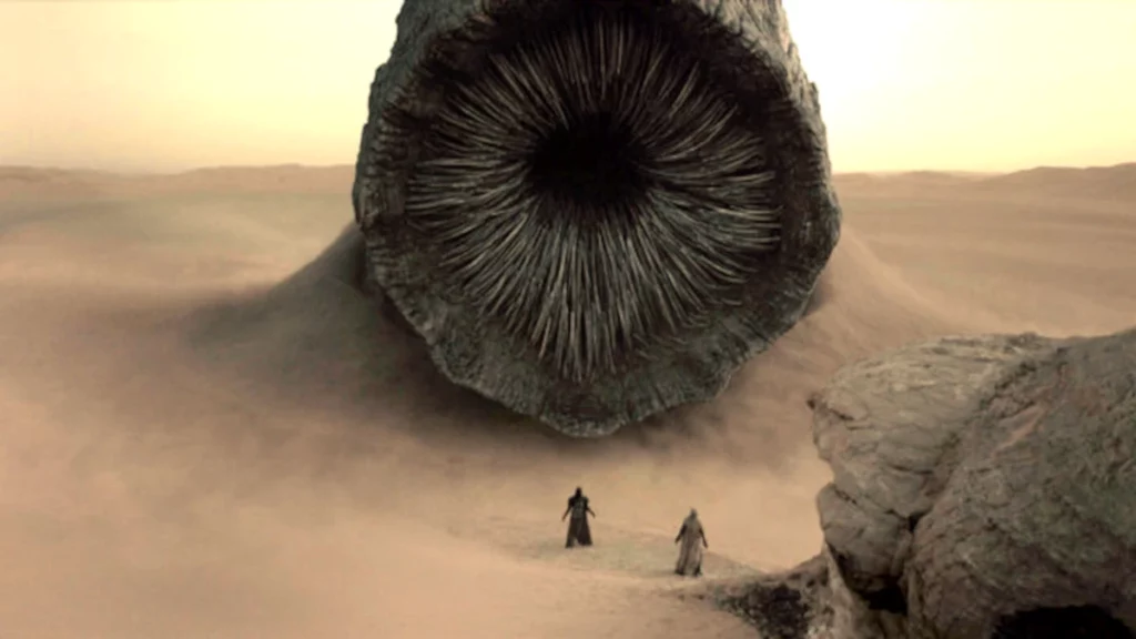 Sandworm in Dune. From the 2021 movie.
