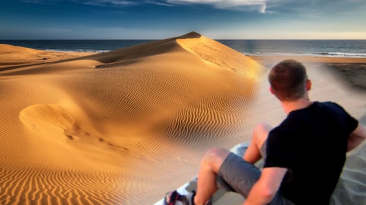 Maspalomas Gran Canaria Sandboarding in the Canary Islands Spain
