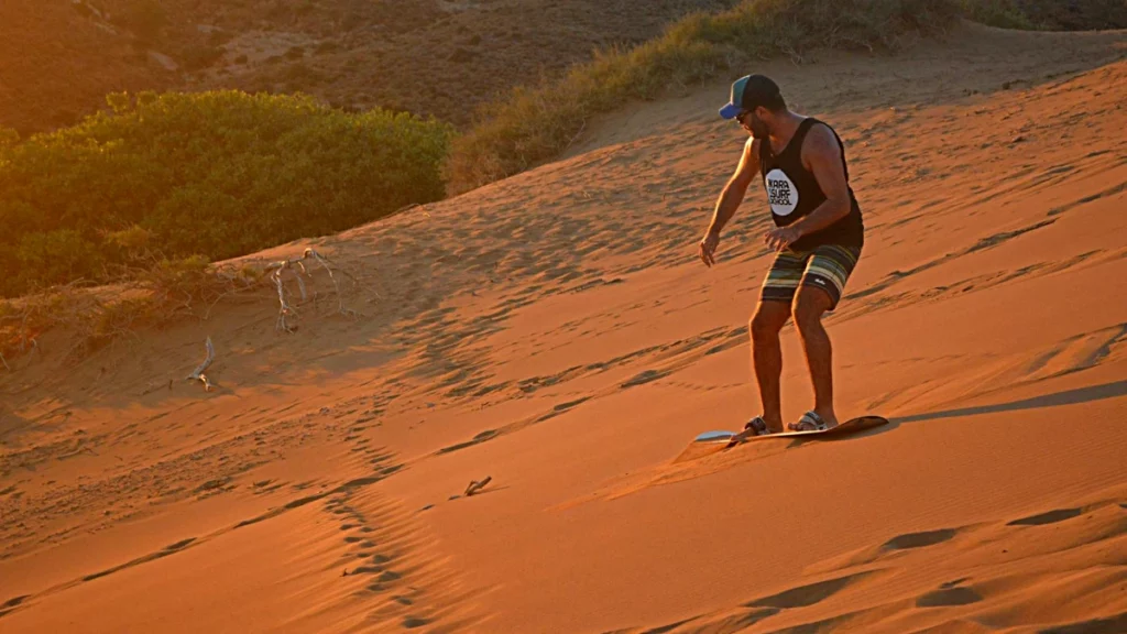 Sandboarding in Greece. By Cinelab - Own work, CC BY-SA 4.0, Wikimedia Commons