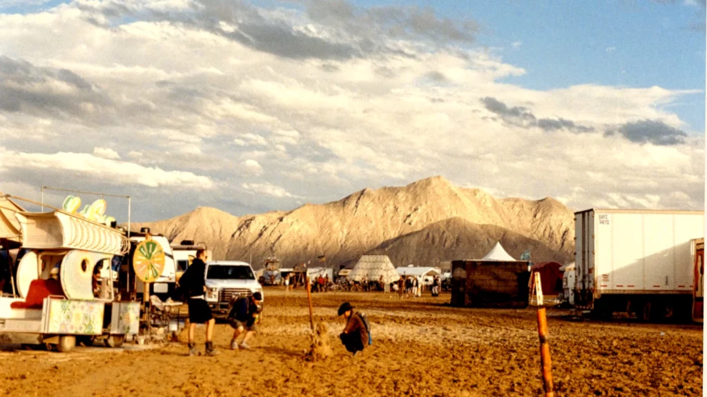 Festival goers arrived at Black Rock City, Nevada, a few days before the event started.