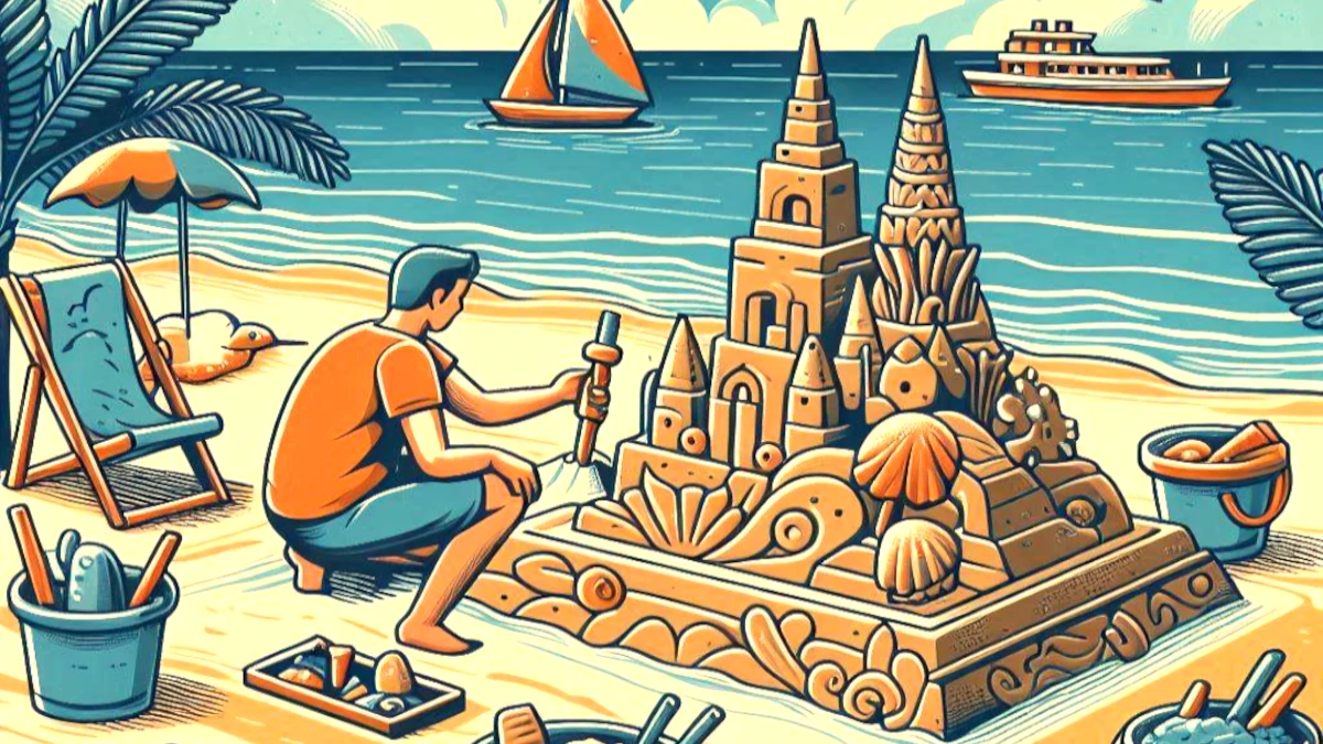 How to create a sand sculpture from scratch