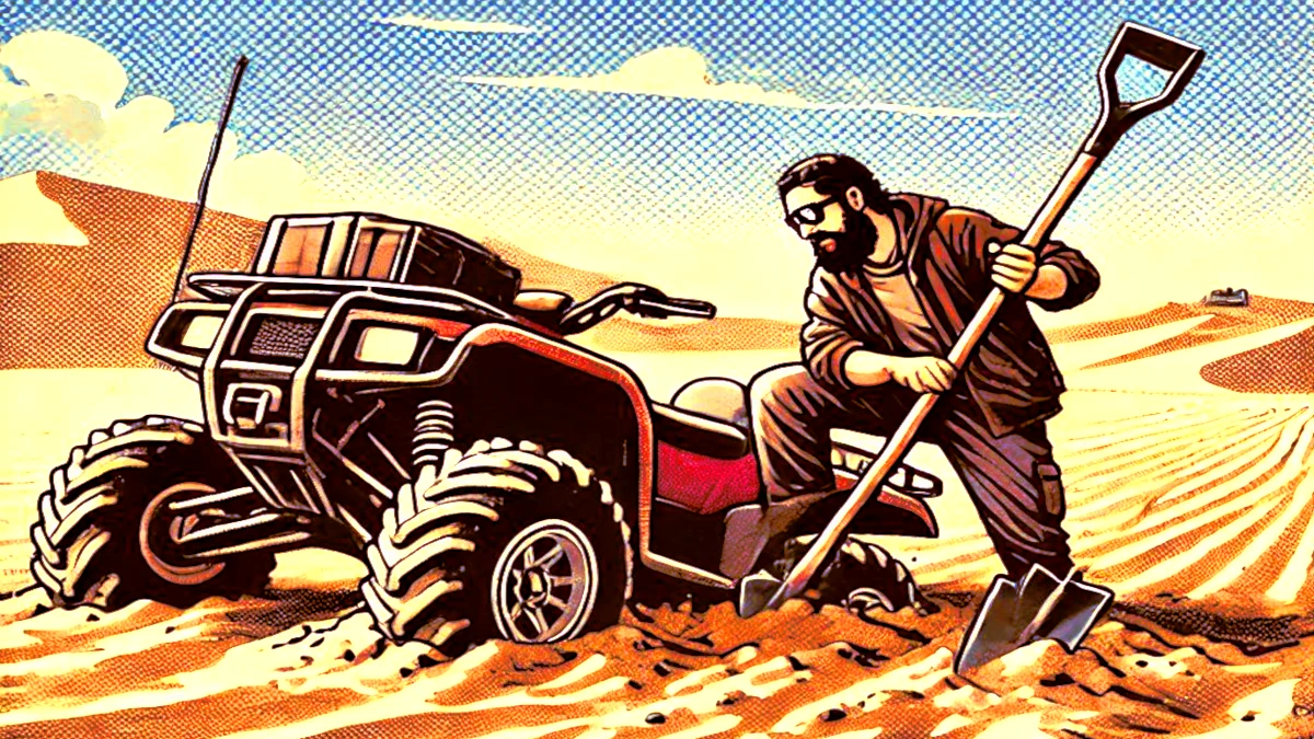 How to free your car if you get stuck in sand