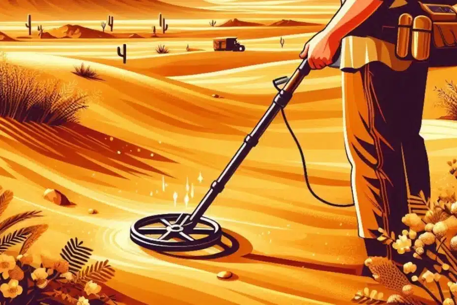 Metal Detecting for Gold in the Desert
