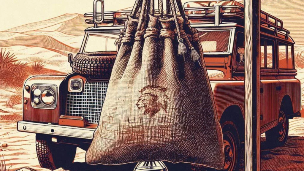 Flax desert water bags are an important memorabilia of old American life.