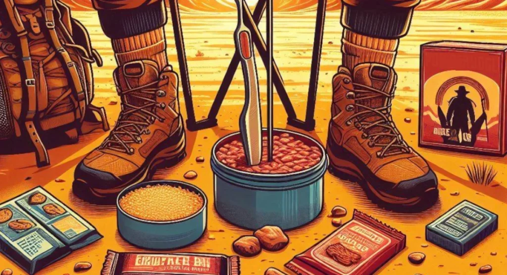 The best food for desert survival includes dried fruits, mixed nuts, powdered eggs, instant oatmeal, and beef jerky.