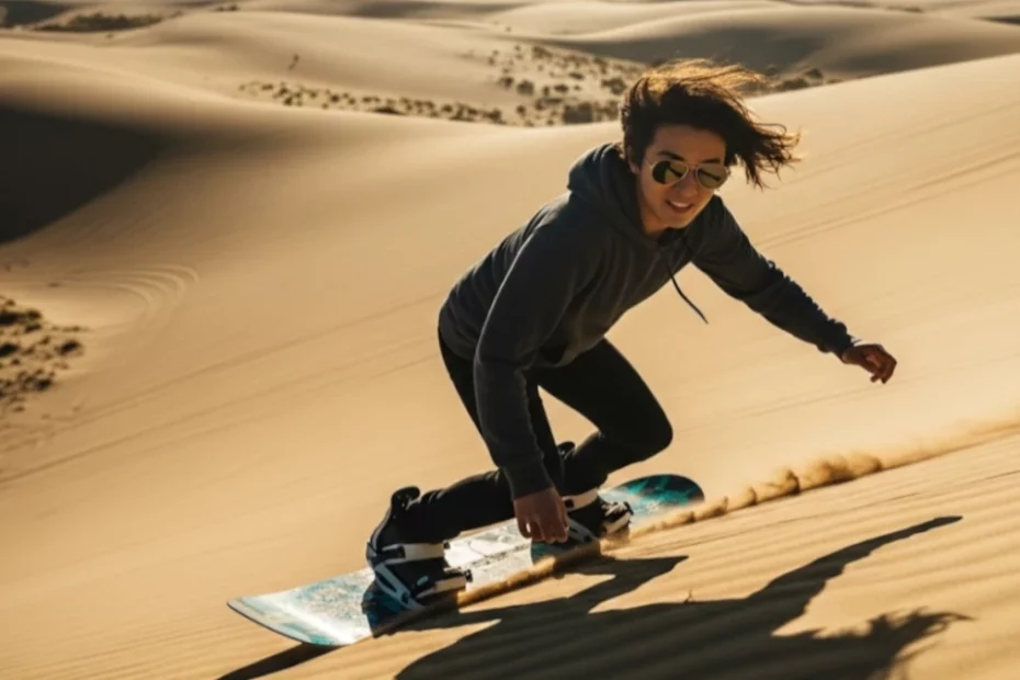 Sandboarding at Oceano Dunes, Califórnia