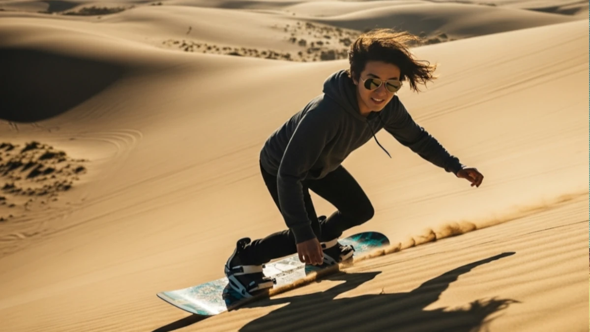 Sandboarding at Oceano Dunes, California